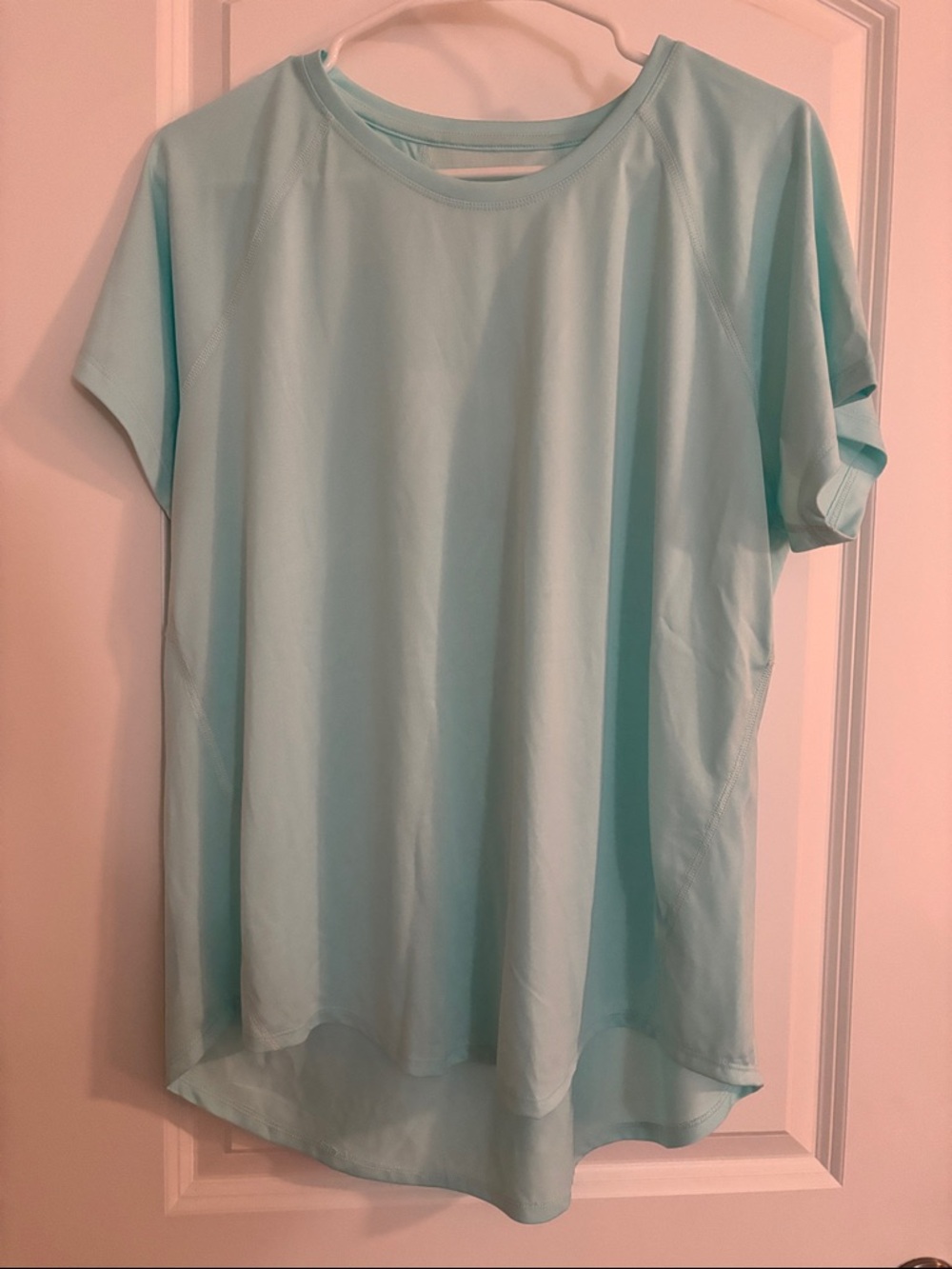 tek gear Women's Light Blue Performance Short Sleeve Tee
